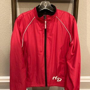 Harley Davidson Women Medium Pink Polyester Jacket- Full Zip Mesh Liner Vented
